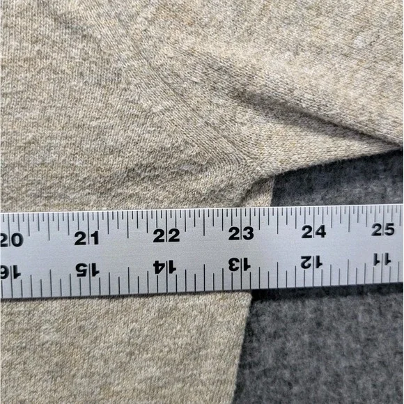 Johnnie O Mens Quarter Zip Pullover Sweater Light Tan Marled Knit Size L - Picture 6 of 10